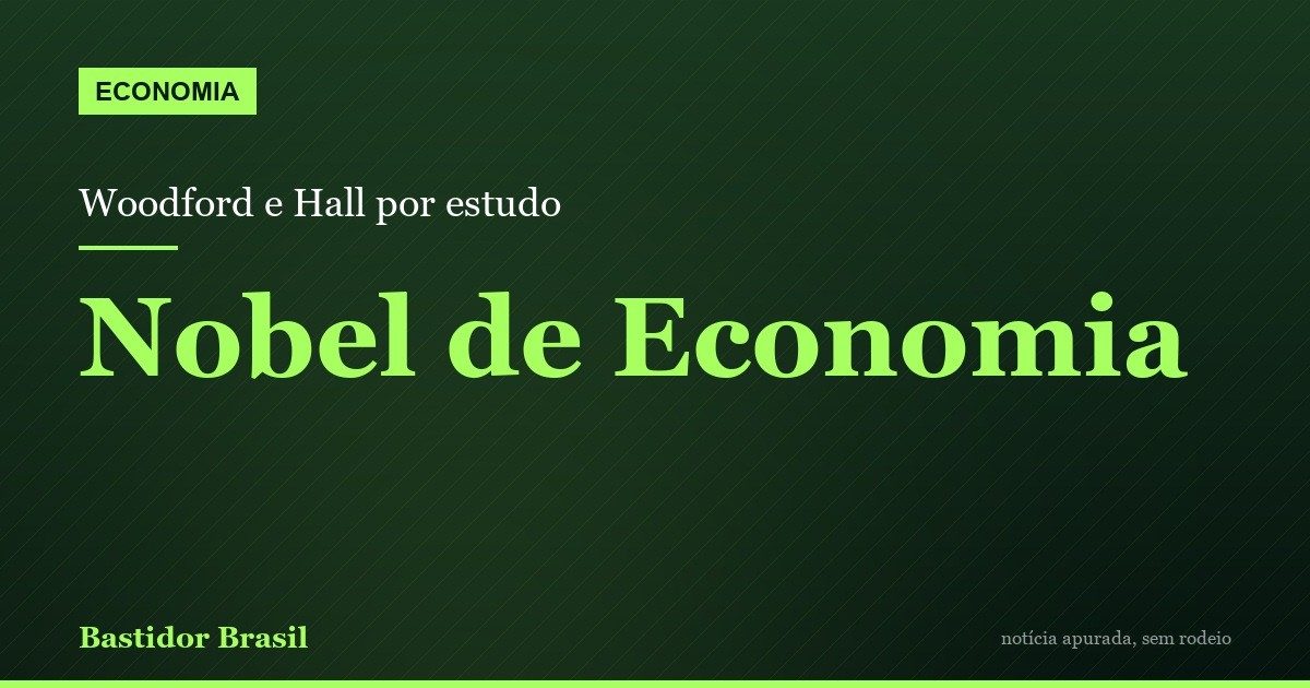 Nobel de Economia vai para Woodford e Hall por estudo sobre política monetária